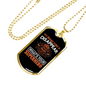 Your Superpower Firefighter Gift Stainless Steel or 18k Gold Dog Tag 24" Chain-Express Your Love Gifts