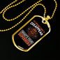 Your Superpower Firefighter Gift Stainless Steel or 18k Gold Dog Tag 24" Chain-Express Your Love Gifts
