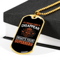 Your Superpower Firefighter Gift Stainless Steel or 18k Gold Dog Tag 24" Chain-Express Your Love Gifts