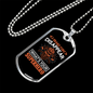 Your Superpower Firefighter Gift Stainless Steel or 18k Gold Dog Tag 24" Chain-Express Your Love Gifts