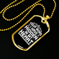 Your Word In My Heart Christian Necklace Stainless Steel or 18k Gold Dog Tag 24" Chain-Express Your Love Gifts