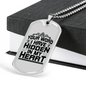 Your Word In My Heart In Black Christian Necklace Stainless Steel or 18k Gold Dog Tag 24" Chain-Express Your Love Gifts
