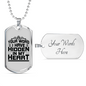 Your Word In My Heart In Black Christian Necklace Stainless Steel or 18k Gold Dog Tag 24" Chain-Express Your Love Gifts