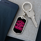 Your Word In My Heart Keychain Stainless Steel or 18k Gold Dog Tag Keyring-Express Your Love Gifts