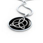 Zeppelin Symbol Celtic Knot Circle Necklace Stainless Steel or 18k Gold 18-22"-Express Your Love Gifts