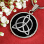 Zeppelin Symbol Celtic Knot Circle Necklace Stainless Steel or 18k Gold 18-22"-Express Your Love Gifts