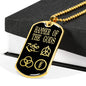 Zeppelin Symbols Hammer Of The Gods Dog Tag Stainless Steel or 18k Gold 24"-Express Your Love Gifts