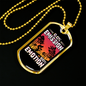 Zero Emission Cycling Necklace Stainless Steel or 18k Gold Dog Tag 24"-Express Your Love Gifts