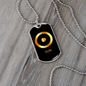 Zodiac and Astrology Symbol of the Planet Sun Zodiac Necklace Stainless Steel or 18k Gold Dog Tag 24" Chain-Express Your Love Gifts
