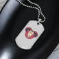 Zodiac Aries Hawk Zodiac Necklace Stainless Steel or 18k Gold Dog Tag 24" Chain-Express Your Love Gifts