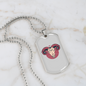 Zodiac Aries Hawk Zodiac Necklace Stainless Steel or 18k Gold Dog Tag 24" Chain-Express Your Love Gifts