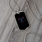 Zodiac Aries Zodiac Necklace Stainless Steel or 18k Gold Dog Tag 24" Chain-Express Your Love Gifts