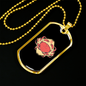Zodiac Cancer Crab Zodiac Necklace Stainless Steel or 18k Gold Dog Tag 24" Chain-Express Your Love Gifts