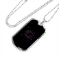 Zodiac Cancer Zodiac Necklace Stainless Steel or 18k Gold Dog Tag 24" Chain-Express Your Love Gifts