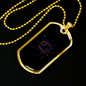 Zodiac Cancer Zodiac Necklace Stainless Steel or 18k Gold Dog Tag 24" Chain-Express Your Love Gifts