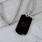 Zodiac Cancer Zodiac Necklace Stainless Steel or 18k Gold Dog Tag 24" Chain-Express Your Love Gifts