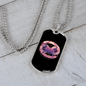 Zodiac Crab Cancer Zodiac Necklace Stainless Steel or 18k Gold Dog Tag 24" Chain-Express Your Love Gifts