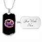Zodiac Crab Cancer Zodiac Necklace Stainless Steel or 18k Gold Dog Tag 24" Chain-Express Your Love Gifts