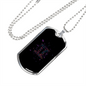 Zodiac Gemini Zodiac Necklace Stainless Steel or 18k Gold Dog Tag 24" Chain-Express Your Love Gifts