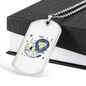 Zodiac Leo Mesa de Trabajo Zodiac Necklace Stainless Steel or 18k Gold Dog Tag 24" Chain-Express Your Love Gifts