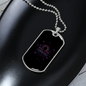 Zodiac Libra Zodiac Necklace Stainless Steel or 18k Gold Dog Tag 24" Chain-Express Your Love Gifts