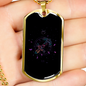 Zodiac Sagittarius Zodiac Necklace Stainless Steel or 18k Gold Dog Tag 24" Chain-Express Your Love Gifts