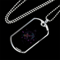 Zodiac Sagittarius Zodiac Necklace Stainless Steel or 18k Gold Dog Tag 24" Chain-Express Your Love Gifts