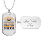 Zodiac Sign Disease Zodiac Necklace Stainless Steel or 18k Gold Dog Tag 24" Chain-Express Your Love Gifts