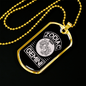 Zodiac Sign Gemini Zodiac Necklace Stainless Steel or 18k Gold Dog Tag 24" Chain-Express Your Love Gifts