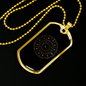 Zodiac Signs in Circle Zodiac Necklace Stainless Steel or 18k Gold Dog Tag 24" Chain-Express Your Love Gifts