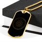 Zodiac Signs Zodiac Necklace Stainless Steel or 18k Gold Dog Tag 24" Chain-Express Your Love Gifts
