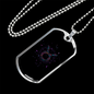 Zodiac Taurus Necklace Stainless Steel or 18k Gold Dog Tag 24" Chain-Express Your Love Gifts