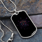 Zodiac Virgo Zodiac Necklace Stainless Steel or 18k Gold Dog Tag 24" Chain-Express Your Love Gifts