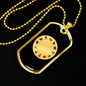 Zodiac Yellow Zodiac Necklace Stainless Steel or 18k Gold Dog Tag 24" Chain-Express Your Love Gifts